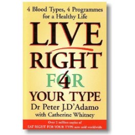 Live Right 4 Your Type by Dr Peter D Adamo